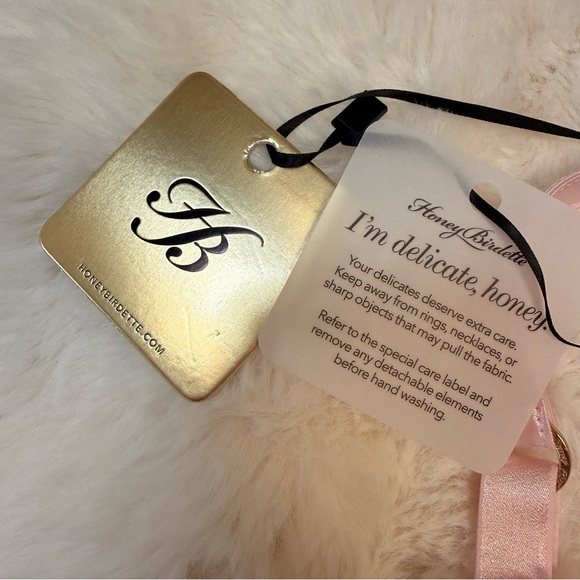 NWT Honey Birdette Angelica Plunge Pink bra 38DD/E - Picture 4 of 16